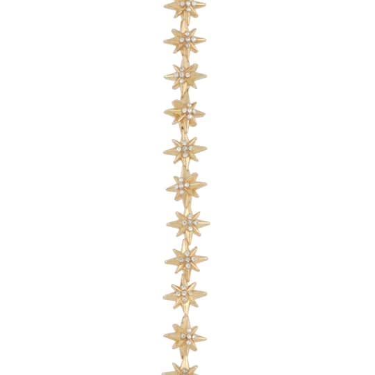 Gold Metal Star Beads, 11mm by Bead Landing™
